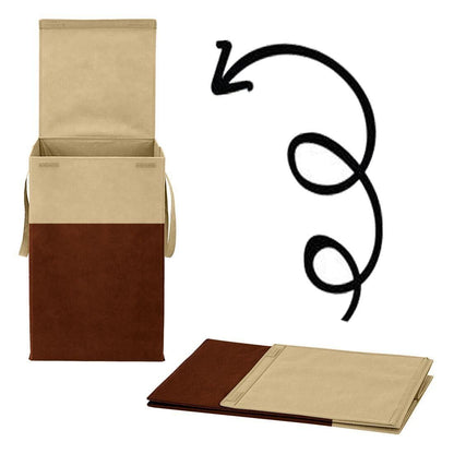Laundry Bag - Foldable Laundry Basket With Lid & Handle (Size  -Large)