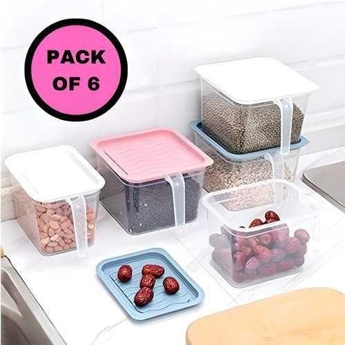 Unbreakable kitchen storage Fruits Basket - 1000 ml (Pack of 6, Blue)